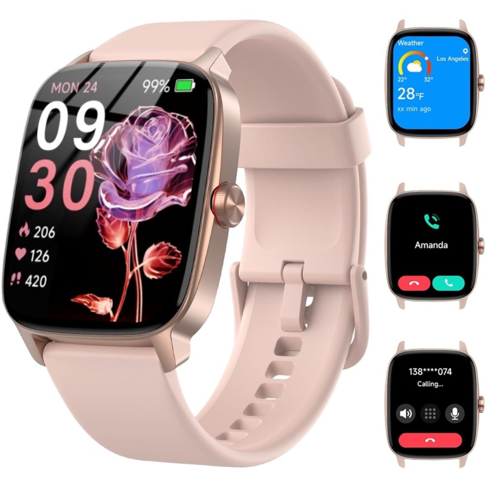 Smartwatch with Pink Band